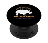 Rhinoceros Unicorns Are Real Funny Animal Gifts PopSockets Adhesive PopGrip