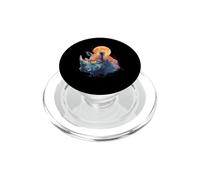Rhinoceros With Sunglasses Graphic Animal Art Rhino PopSockets PopGrip for MagSafe
