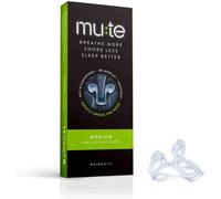 Rhinomed Mute Anti Snoring Aid Solution, Nasal Dilator for Snore Reduction, Breathe Better, Sleep Aid, Comfortable Nose Vent, Medium