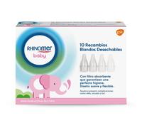Rhinomer Baby Narhinel Comfort, 10 Disposable Soft Refills for Nasal Aspirator, Best Fit to Baby's Nose, with Mucus Absorbent Filter