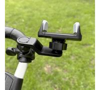 RHINORO Golf Trolley Phone Mount, Dual-Angle Adjustable Extension Bracket, Universal Mobile Phone Holder for Golf Push Trolley, Bicycle, Motorcycle, New Version
