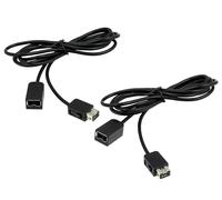 RHINORO SNES Controller Extension Cable, 2-Pack,1.8m, Black, Compatible with Nintendo Classic Mini Controllers (2016-2017)