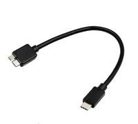 RHINORO USB Type C to USB 3.0 Micro-B SuperSpeed Data Transfer Cable, 20cm, Black