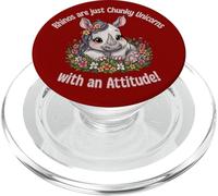 Rhinos Are Just Chunky Unicorns With An Attitude Pun Fun PopSockets PopGrip for MagSafe