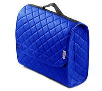 rhinos autostyling COMPATIBLE WITH Alfa Romeo Giulia (2017 ON) - Durable Boot Tidy Tool Declutter Organiser Compact Storage Car Trunk Anti Slip Bag Leather Quilted Blue Square - Gift Idea