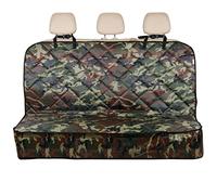 rhinos autostyling COMPATIBLE WITH Dacia Duster (2013-2018) - Green Camouflage Heavy Duty Premium Quilted Dog Cat Pet Hammock Rear Seat Cover