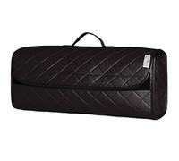 rhinos autostyling COMPATIBLE WITH PEUGEOT 107 - Durable Boot Tidy Tool Declutter Organiser Compact Storage Car Trunk Anti Slip Bag Leather Quilted Black - Gift Idea