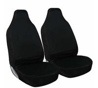 rhinos autostyling FOR Ford EcoSport - Heavy Duty Driver Passenger Black Pair Waterproof Car Van Front Seat Covers Protectors - 2 x Fronts