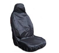 rhinos autostyling For Ford TRANSIT CUSTOM 2020 - Single Heavy Duty Driver Captain Passenger Van Car Seat Cover Protector Waterproof - BLACK - 1 x Front