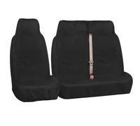 rhinos autostyling FOR RENAULT TRAFIC 2003 - Premium Heavy Duty Durable Van Seat Covers Single Drivers And Double Passengers Seat Covers - 2 + 1 - Black