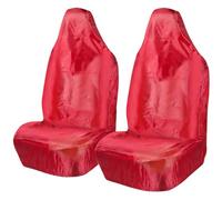 rhinos autostyling FOR VAUXHALL COMBO VAN 2009 - Heavy Duty Driver Passenger RED Pair Waterproof Car Van Front Seat Covers Protectors - 2 x Fronts