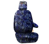 rhinos autostyling Tailored Ford Transit Custom Seat Covers 2013-2023 Driver & Arm Rest Heavy Duty Waterproof Nylon Leather Quilted Diamond Camouflage (Blue Camouflage)