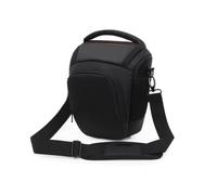 Rhinos Blog Camera Bag Shoulder Bag Retro Black Triangle Crossbody Bag Waist Bag for Sony Alpha a6700 Mirrorless Camera with E 18-135mm f/3.5-5.6 OSS Lens