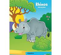 Rhinos Coloring Book 1: Volume 1