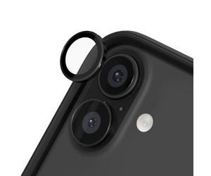 RHINOSHIELD 9H Tempered Glass Camera Lens Protectors Compatible with iPhone 16/16 Plus | Impact and Scratch Resistance, High Clarity, Explosion-Proof Protection, Anti-Fog Technology - Black