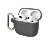 RHINOSHIELD AirPods Case with Carabiner Compatible with AirPods 4 | Military Grade Drop Protection, Scratch Resistant, Wireless Charging - Classic Black, Standard Set
