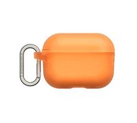 RHINOSHIELD AirPods Case with Carabiner Compatible with Apple AirPods Pro 3 | Military Grade Drop Protection, Scratch Resistant, Wireless Charging - Neon Orange, Standard Set