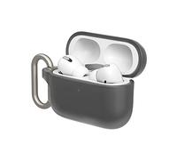 RHINOSHIELD AirPods Case with Carabiner Compatible with Apple [AirPods Pro] | Military Grade Drop Protection, Scratch Resistant, Wireless Charging - [Classic Black, Standard Set]
