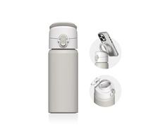 RHINOSHIELD AquaStand Magnetic 480ml Stainless Steel Insulated Sport Bottle with MagSafe Handle, Tripod with Adjustable Angles, Leak Proof - Shell Beige