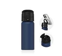 RHINOSHIELD AquaStand Magnetic Bottle 480ml Stainless Steel Insulated Water Bottle without straw, Sport Bottle with MagSafe Compatible Handle, Tripod with Adjustable Angles, Leak Proof - Midnight Blue