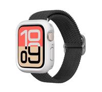 RHINOSHIELD Bumper Case Compatible with Apple Watch SE 3 / SE 2 / SE/Series 6/5 / 4 (44mm) | Slim Protective Case, Lightweight and Shock Absorbent - Classic White