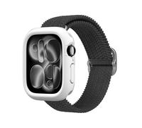 RHINOSHIELD Bumper Case Compatible with Apple Watch Series 11/10 [46mm] | Slim Protective Cover - Lightweight, Shock Absorbent, Non-Slip - Classic White