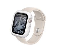 RHINOSHIELD Bumper Case Compatible with Apple Watch 9/8 / 7 - [45mm] | Slim Protective Cover - Lightweight and Shock Absorbent - Classic White