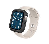 RHINOSHIELD Bumper Case Compatible with Apple Watch 9/8 / 7 - [45mm] | Slim Protective Cover - Lightweight and Shock Absorbent - Classic Black