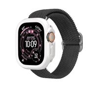 RHINOSHIELD Bumper Case Compatible with Apple Watch Ultra 3/2 / Ultra (49mm) | Slim Protective Case, Lightweight and Shock Absorbent - Classic White
