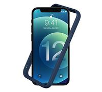 RHINOSHIELD Bumper Case compatible with [iPhone 12 mini] | CrashGuard NX - Shock Absorbent Slim Design Protective Cover 3.5M / 11ft Drop Protection - Navy Blue