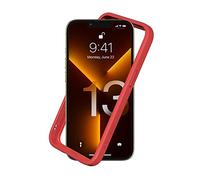 RHINOSHIELD Bumper Case compatible with [iPhone 13/13 Pro] | CrashGuard NX - Shock Absorbent Slim Design Protective Cover 3.5M / 11ft Drop Protection - Red