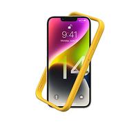 RHINOSHIELD Bumper Case Compatible with [iPhone 14] | CrashGuard NX - Shock Absorbent Slim Design Protective Cover 3.5M / 11ft Drop Protection - Yellow