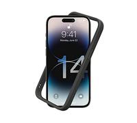 RHINOSHIELD Bumper Case Compatible with [iPhone 14 Pro] | CrashGuard NX - Shock Absorbent Slim Design Protective Cover 3.5M / 11ft Drop Protection - Graphite