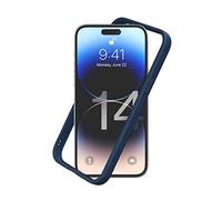 RHINOSHIELD Bumper Case Compatible with [iPhone 14 Pro Max] | CrashGuard NX - Shock Absorbent Slim Design Protective Cover 3.5M / 11ft Drop Protection - Navy Blue