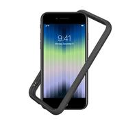 RHINOSHIELD Bumper Case Compatible with [iPhone SE 3 / SE 2/8 / 7] | CrashGuard NX - Shock Absorbent Slim Design Protective Cover 3.5M / 11ft Drop Protection - Graphite