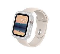 RHINOSHIELD Bumper Case Compatible with Apple Watch 9/8 / 7 - [45mm] | Slim Protective Cover - Lightweight and Shock Absorbent - Transparent