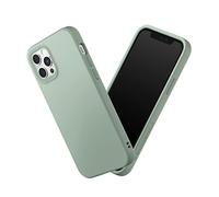 RHINOSHIELD Case Compatible with iPhone 12/12 Pro | SolidSuit-Shock Absorbent Slim Design Protective Cover with Premium Matte Finish 3.5M/11ft Drop Protection Changeable Camera Rings - Sage Green