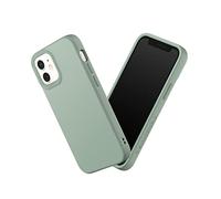RHINOSHIELD Case Compatible with [iPhone 12 mini] | SolidSuit - Shock Absorbent Slim Design Protective Cover with Premium Matte Finish 3.5M/11ft Drop Protection Changeable Camera Rings - Sage Green