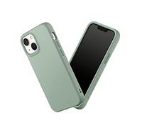 RHINOSHIELD Case Compatible with [iPhone 13 mini] | SolidSuit - Shock Absorbent Slim Design Protective Cover with Premium Matte Finish 3.5M/11ft Drop Protection Changeable Camera Rings - Sage Green