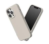 RHINOSHIELD Case Compatible with [iPhone 13 Pro Max] | SolidSuit - Shock Absorbent Slim Design Protective Cover with Premium Matte Finish 3.5M / 11ft Drop Protection - Shell Beige