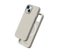 RHINOSHIELD Case Compatible with Magsafe for iPhone 15 Plus | SolidX - Reinforced Shock-Absorbing Slim Design Protective Cover with 3.5M / 11ft Drop Protection - Shell Beige