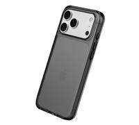 RHINOSHIELD Clear Case Compatible with iPhone 17 Pro Max | Transparent Protective Phone Case, Exceeds Military Drop Standards, Scratch Resistant, Shockproof, Trendy Colors - Ash Black