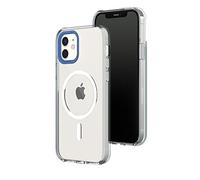 RHINOSHIELD Clear Case Compatible with Magsafe for [iPhone 12/12 Pro]|Superior magnetic,Advanced Yellowing Resistance,Crystal Clear,Protective and Customizable Clear Phone Case-Cobalt Blue Camera Rim