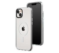 RHINOSHIELD Clear Case Compatible with Magsafe for [iPhone 14 Plus] | Superior magnetic, Advanced Yellowing Resistance, Crystal Clear, Protective and Customizable Clear Phone Case - Black Camera Ring