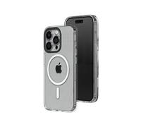 RHINOSHIELD Clear Case Compatible with Magsafe for [iPhone 15 Pro Max] | Superior magnetic, Advanced Yellowing Resistance, Crystal Clear, Protective and Customizable Clear Phone Case-Black Camera Ring