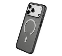 RHINOSHIELD Clear Case Compatible with MagSafe for iPhone 17 Pro Max Transparent Protective Phone Case, Superior Magnetic Force, Exceeds Military Drop Standards, Scratch Resistant - Ash Black