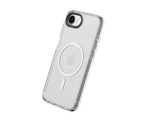 RHINOSHIELD Clear Case Compatible with Magsafe for iPhone 17e / 16e | Superior magnetic, Advanced Yellowing Resistance, Crystal Clear, Protective and Customizable Clear Phone Case - Black Camera Ring