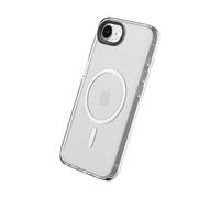 RHINOSHIELD Clear Case Compatible with Magsafe for iPhone 16e | Superior magnetic, Advanced Yellowing Resistance, Crystal Clear, Protective and Customizable Clear Phone Case - Black Camera Ring