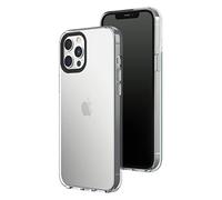 RHINOSHIELD Crystal Clear Case Compatible with [iPhone 12 Pro Max] | Advanced Yellowing Resistance, High Transparency, Protective and Customizable Clear Phone Case - Black Camera Ring