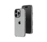 RHINOSHIELD Crystal Clear Case Compatible with iPhone 15 Pro | Advanced Yellowing Resistance, High Transparency, Protective and Customizable Clear Phone Case - Black Camera Ring